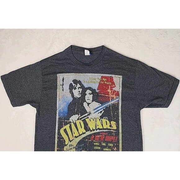 Star Wars Vintage Blue Tag A New Hope T-Shirt Men's Size Medium Lucasfilm - Picture 2 of 8